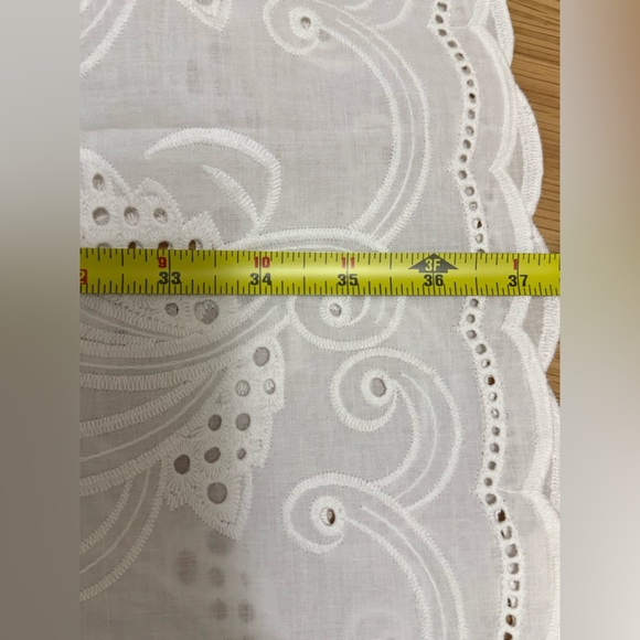 Cabi White Eyelet Embroidered Cotton Cover-Up Dress Size XL #5615 - Picture 12 of 13